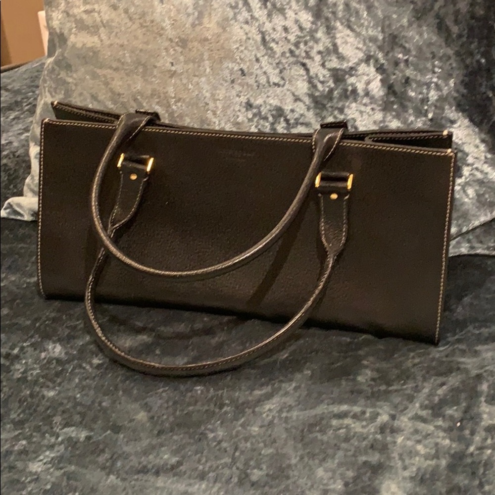 Black genuine Kate Spade leather handbag.